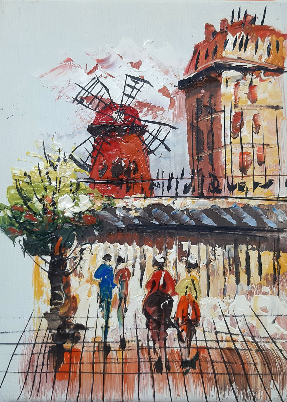 Peinture de Paris/13cm x 18cm /PA0006-13-18