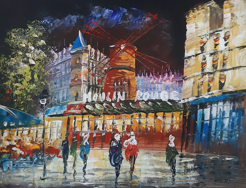 Peinture de Paris/13cm x 18cm /PA0035-13-18