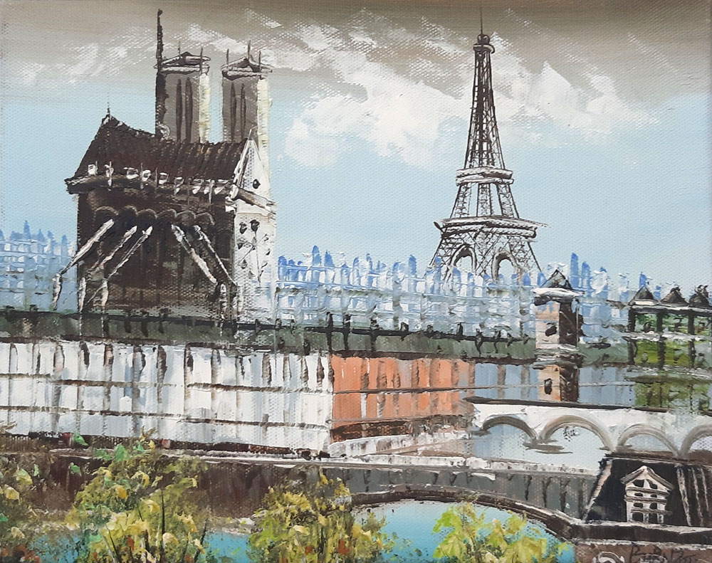 Peinture de Paris/20cm x 25cm /PA0018-13-18 Peinture de Paris/20cm x 25cm /PA0018-13-18