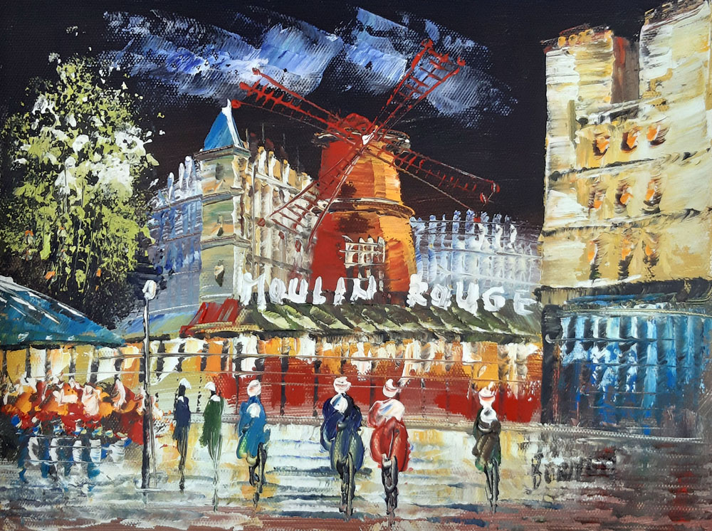 Peinture de Paris/13cm x 18cm /PA0032-13-18