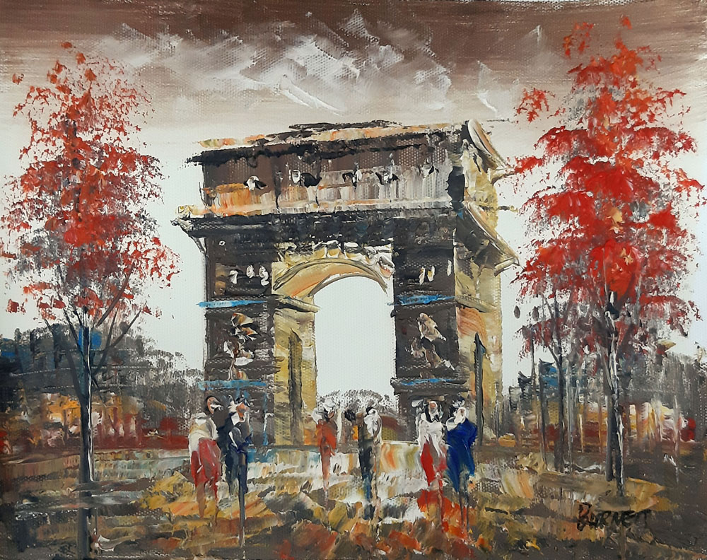Peinture de Paris/13cm x 18cm /PA0033-13-18