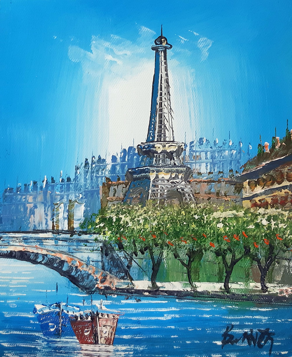 Peinture de Paris/20cm x 25cm /PA0069-20-25 Peinture de Paris/20cm x 25cm /PA0069-20-25