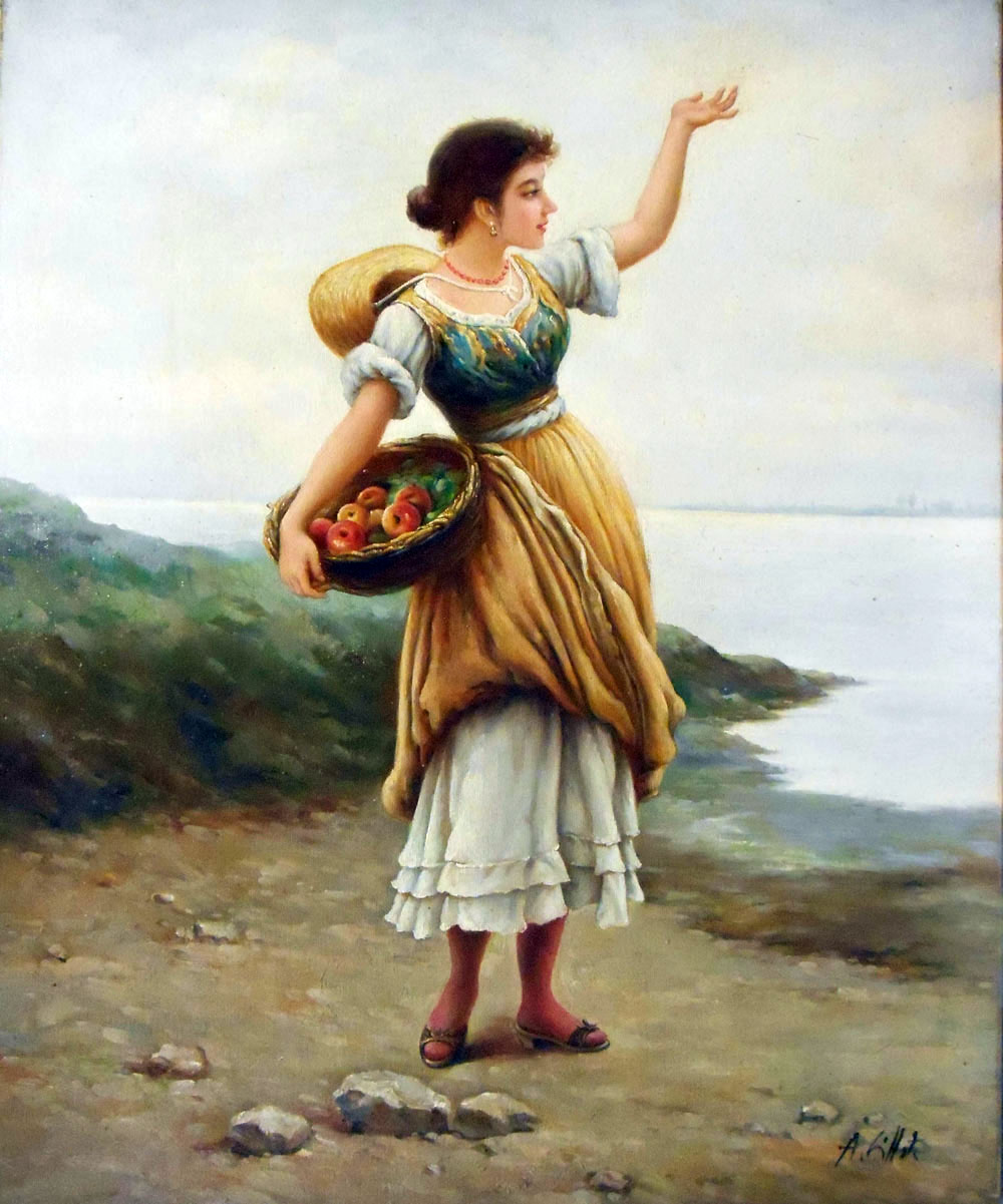 sc�ne de vie /50cm x 61cm /1009-T2