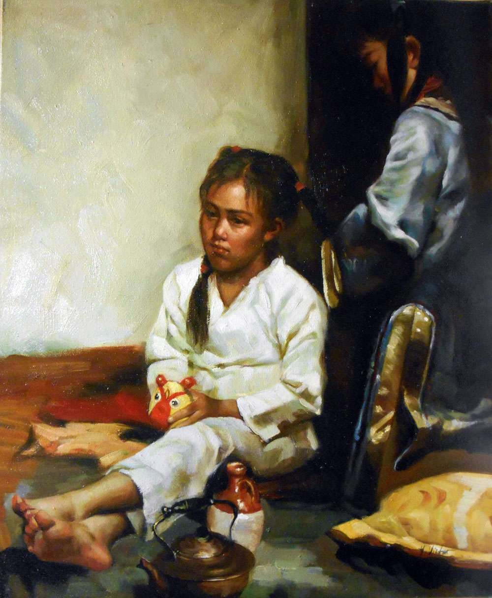 sc�ne de vie /50cm x 61cm /1015-T2