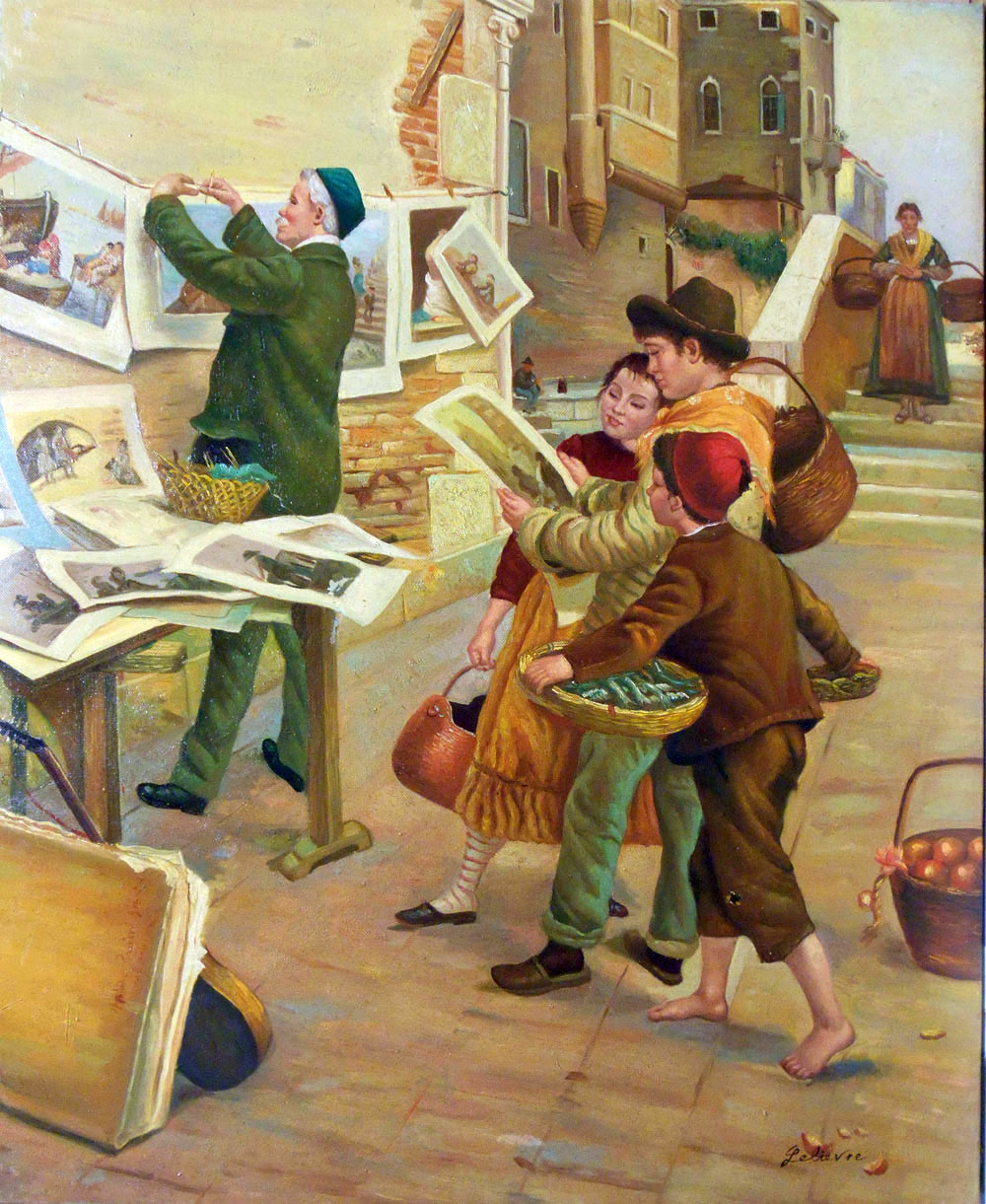 sc�ne de vie /50cm x 61cm /1026-T2