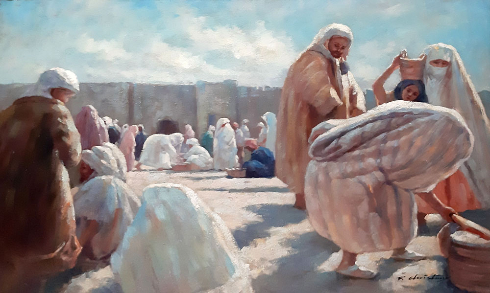 sc�ne de vie /73cm x 100cm /2310-T3