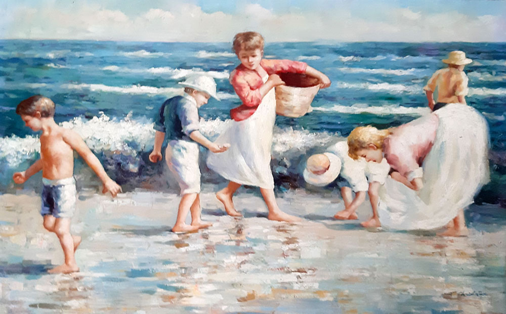 sc�ne de vie /73cm x 100cm /2312-T3