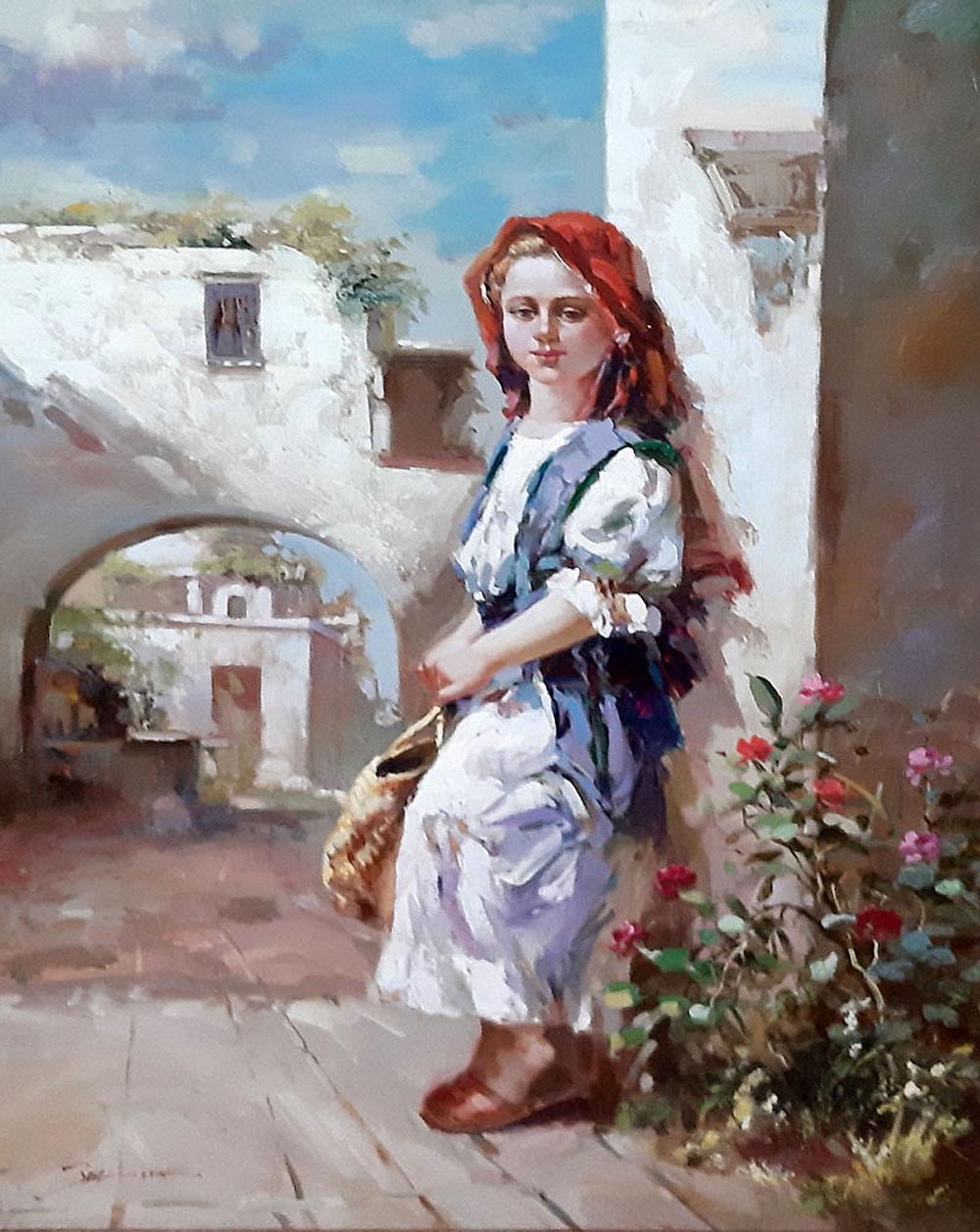 sc�ne de vie /73cm x 100cm /2321-T3