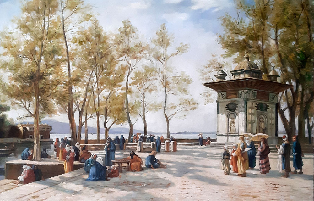 sc�ne de vie /73cm x 100cm /2323-T3