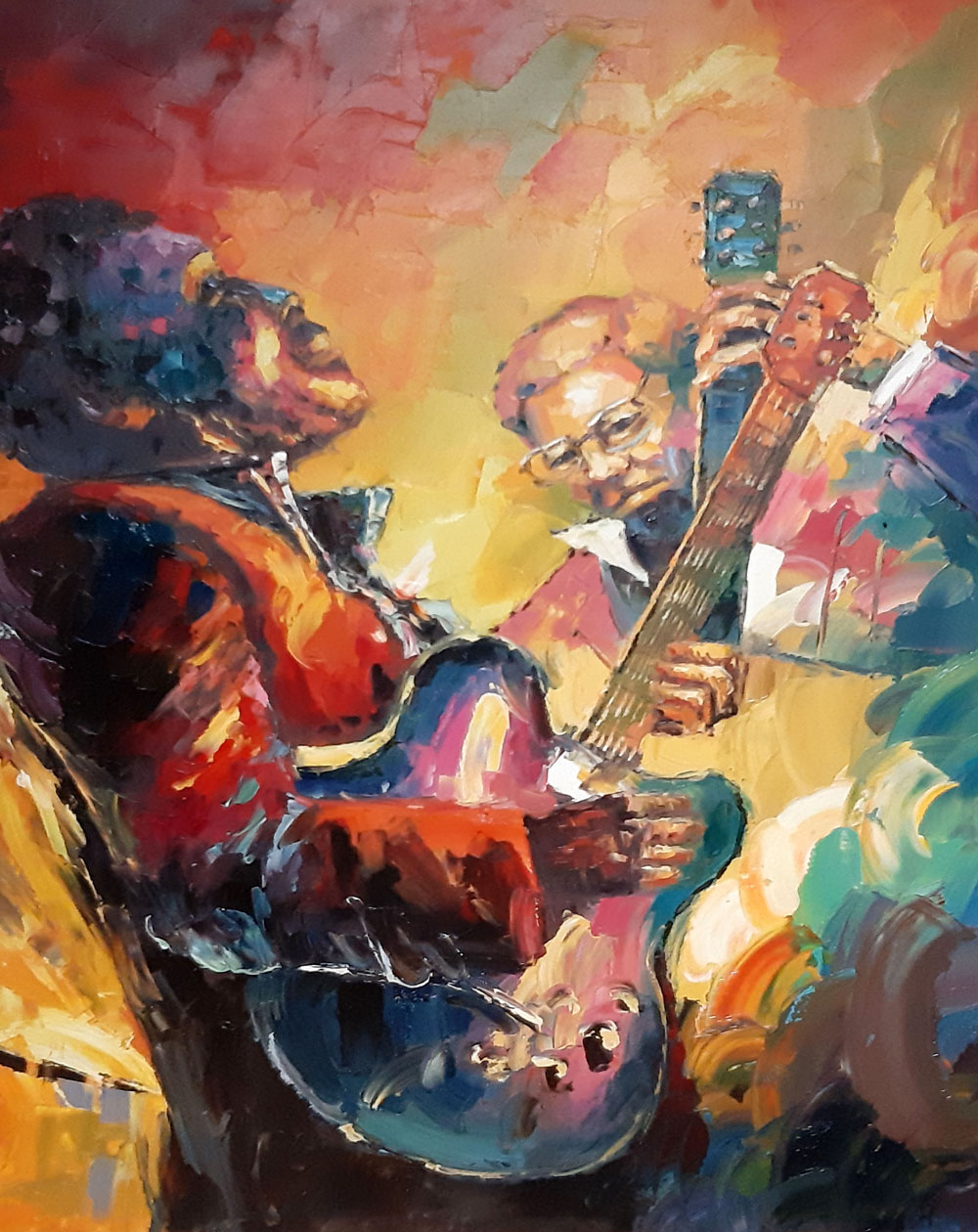 sc�ne de vie /91cm x 122cm /2336-T3